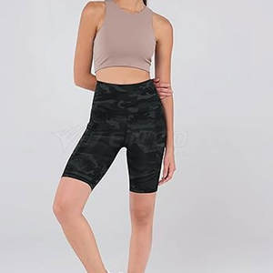 High Waist Women Yoga Shorts Breathable Quick Dry Stretch <b>Fit</b> Comfortable Workout Gym Wear for Fitness Training Daily Exercise - Product Image 5