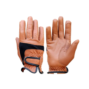 Gants d'équitation en cuir d'hiver super doux pour dames Gants d'équitation pour femmes avec poignées - Product Image 1