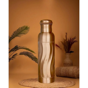 32 oz Pure <b>Copper</b> Water <b>Bottle</b> Custom Logo | Ayurvedic Health Drinkware | Eco-Friendly Metal <b>Bottle</b> Bulk Supplier - Product Image 1