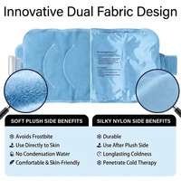 Pack de gel souple personnalisé avec logo pour blessures, thérapie chaude et froide réutilisable pour épaule, genou, dos, taille, bras, pour soulager les muscles