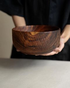 ASISTENCIA NATURAL BEST BOWL DE MADERA ENSALADA Set Diferentes tamaños de juego de cuencos de madera para restaurante Cocina hecha a mano - Product Image 6