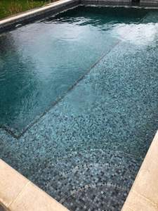 Paneles de pared de mosaico de pizarra gris plateado, azulejos de piedra pulida natural para baño, piscina y Hotel, paneles de pared decorativos - Product Image 5