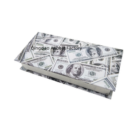 Boîtes à cils magnétiques rectangulaires personnalisées en vison, design dollar, pour vente en gros, avec logo OEM