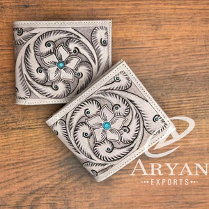 Nouvelle tendance en cuir usiné à la main hommes portefeuille longue fermeture éclair Offre Spéciale mode gris couleur élégant porte-monnaie cadeau pour lui - Product Image 1