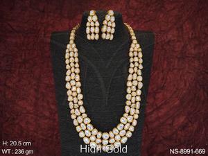 Conjunto de Kundan Collar de largo para fiesta, joyería de diseño, bonito, a precio asequible - Product Image 3