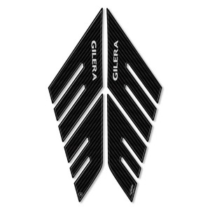 2 Adesivi in Resina Gel per Moto, Protezioni per Piedi Passeggero Compatibili con GILERA GP800 - Product Image 1