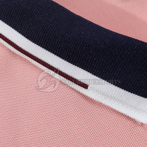 เสื้อยืดโปโลแขนสั้นสำหรับผู้ชายแห้งเร็วผ้าถักสีพื้นพิมพ์ลายล่าสุดออกแบบโลโก้ได้ตามต้องการ - Product Image 3