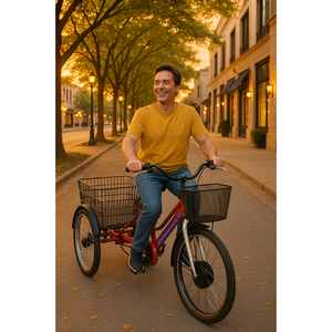 Vélo cargo Dorello 2690 modèle 26 roues rouges Market NKargo - Product Image 1