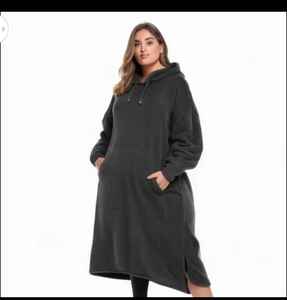 Sherpa เสื้อฮู้ดคลุมเท้าสำหรับผู้ใหญ่, ผ้าห่มไฟฟ้าพร้อมกระเป๋าแขน - Product Image 6