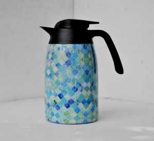 Desierto joya resina árabe frasco madre de perla incrustaciones hervidor para el hogar festivo y presentación de regalo - Product Image 1