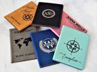 Tempat Paspor Kulit Personalisasi, Sampul Paspor Kulit dengan Ukiran Laser Kustom, Dompet Perjalanan Kulit, Hadiah Personalisasi