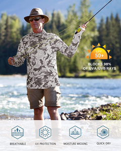 Meilleures ventes de sweats à capuche imprimés et personnalisés pour la pêche prêts à être expédiés maillot de pêche à capuche avec service OEM chemises personnalisées avec service OEM - Product Image 3