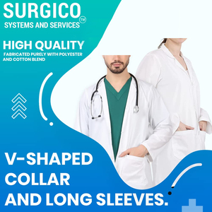 Algodón Doctor Bata Enfermera Hospital Uniformes Médico Dental Lab Coats Venta al por mayor Moda Venta caliente Lab Coats - Product Image 5