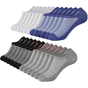 Vente en gros de chaussettes courtes en coton Chaussettes courtes de qualité supérieure avec logo personnalisé imprimé et mode Chaussettes courtes à coupe basse pour hommes - Product Image 1