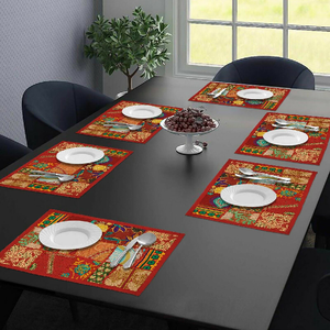 Fashion Cheap Dining Coffee Classic 100% Organic Cotton GOTS Certificate Wedding Party Restaurant Decoration Durable Table <b>Mats</b> - Product Image 3