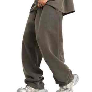 High Quality Cotton Fleece Street Style Quick Dry Baggy Pants for <b>Men's</b> Gym Running <b>Jogger</b> <b>Loose</b> <b>Fit</b> and Training Wear Trouser - Product Image 1