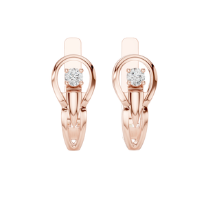 Pendientes de Diamantes de Laboratorio de 0.18 CT, Diamantes CVD VVS-VS EF, Oro de 18KT, 14KT, 10KT y Plata 925, Oro Rosa, Amarillo, Blanco, Lujo - Product Image 3