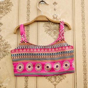 Shoryam Fashion Wholesale Conjunto de Lehenga Choli Étnico Rosa para Niñas, Completamente Cosido, con Blusa Estampada Jaipuri Larga hasta el Suelo |   Diwali - Product Image 3