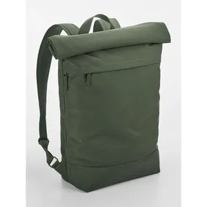 Simplicity <b>Roll</b>-Top Recycled Sustainable <b>Backpack</b> Promotional Merchandising - Product Image 5