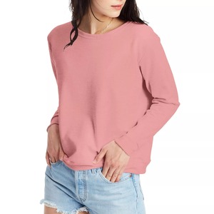 Sudadera de mujer Cuello redondo Eco Smart Reciclado Mezcla de algodón Fleece sudaderas con capucha para mujer/sudadera para mujer - Product Image 5