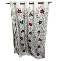 Rideaux transparents à coudre indiens rideaux en Tulle brodés de luxe pour salon chambre rideau pour l'exportation