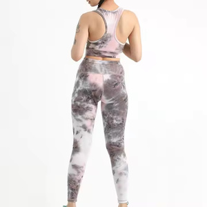 Pantalones de Yoga Largos Premium para Mujer, Poliéster/Nailon, Secado Rápido, Transpirables, Cintura Elástica, Estampado, para Uso Diario, Gimnasio y Actividades - Product Image 3