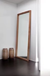 Custom Modern Wooden Wall <b>Vanity</b> Cosmetic <b>Mirror</b> Bamboo Desktop Beauty <b>Mirror</b> by Azora Industries - Product Image 5