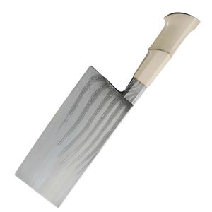 High Quality Customized Stainless Steel Cleaver with White Micarta <b>Handle</b> Etched Blade for Chef's Use With Sheath - Product Image 6