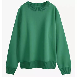 Sudaderas informales de cuello redondo de alta calidad para mujer, sudaderas con capucha transpirables antipilling de color personalizado de secado rápido para mujer - Product Image 1