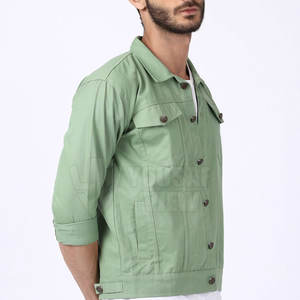 Cómoda chaqueta de invierno Jeans para la venta Mejor precio Hombres Jeans Chaqueta Diseño personalizado Jeans Chaqueta - Product Image 3