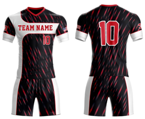 Conjunto de uniforme de fútbol de color sólido transpirable personalizado último diseño ropa juvenil hecha en Pakistán para adultos corte automatizado - Product Image 3