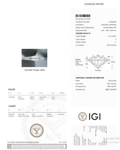 B2B D'VINS JEWELS para GIA Certified 1,31 CT Diamante blanco suelto Natural L Color FL FLOW Pureza EX Corte pulido para joyería - Product Image 5