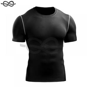 Hauts de compression à manches courtes pour hommes Sportswear Bodybuilding Tee Quick Dry Athletic Tops Gym Training Running - Product Image 4