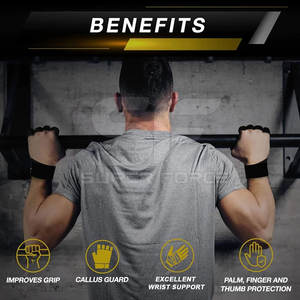 ถุงมือยกน้ำหนักทำจากนีโอพรีนสำหรับมืออาชีพถุงมือยกน้ำหนักออกแบบให้ดูดซับแรงกระแทกสำหรับฟิตเนส - Product Image 3