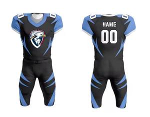 Maßge schneiderte Jugendleistungs-Sport bekleidung Plus Size Fußball trainings sets Atmungsaktive Wärme übertragung American Football - Product Image 5