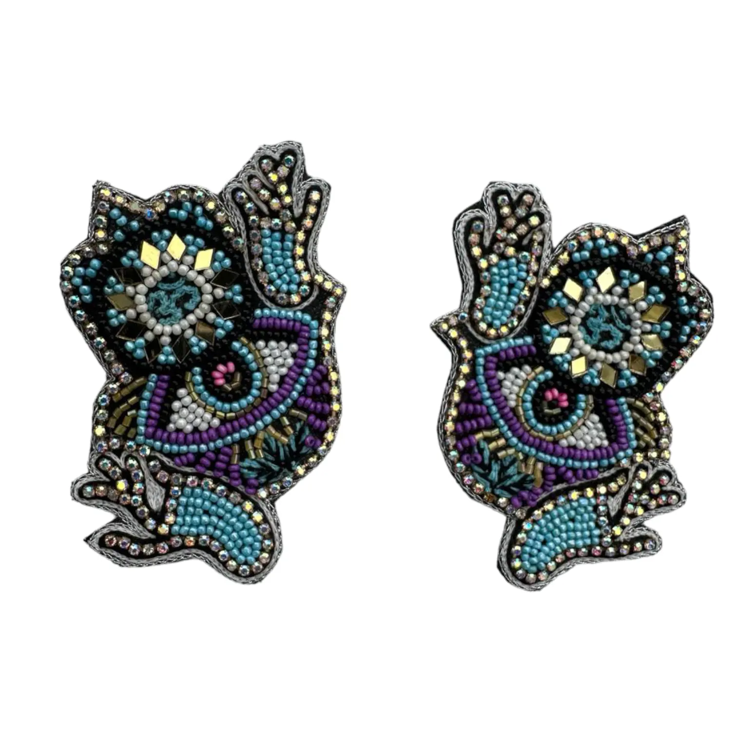 Latest Design 2024 Beaded and Hand Embroidered Earrings Best Jewellery Supplier from India