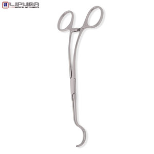 Dale Abrazaderas vasculares atraumáticas Curved DeBakey Medium 6,9 ''Instrumento cardiovascular de acero inoxidable Fuente de alimentación manual - Product Image 4