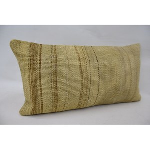 Premium Beige Kantha Patchwork Wool Pillow 12x24 Inch Luxury <b>Vintage</b> Woven Pattern Portable <b>Bedding</b> Fluffy Ring Square Features - Product Image 2