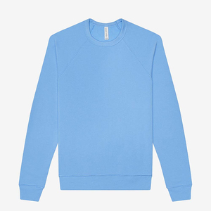 Sudadera de esponja unisex felpa esponja cuello redondo raglán hombres 100% algodón sólido pulóver sudaderas con capucha y sudaderas - Product Image 1