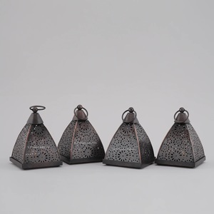 Attractive Prices Black Metal Hanging and Tabletop <b>Candle</b> <b>Lanterns</b> for Home Living Area Decoration Handicrafts - Product Image 3