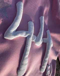 Pull à capuche en coton molletonné avec logo en mousse 3D pour hommes, coupe à bord coupé, ourlet brut, impression bouffante sans cordes, hiver. - Product Image 3