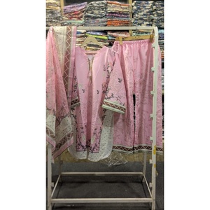 Conjunto de Traje Elegante de 3 Piezas Color Rosa Bebé para Mujer FUSION LAWN SL00250, Tela de Algodón Transpirable - Product Image 3