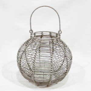 Artex Dong Thap Lanterne en osier fabriquée à la main Vintage Boho Bougeoir pour intérieur extérieur et décor d'événement - Product Image 2