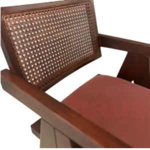Sillas de Comedor Modernas de Madera con Asiento Acolchado y Acabado Liso para Villa y Parque - Product Image 4