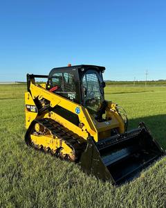 Chargeuse compacte sur chenilles CAT 259D, moteur diesel Caterpillar, mini-chargeuse jaune, équipement de construction haute performance - Product Image 1
