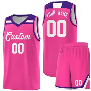 2024 Latest Design Quick Dry Breathable Men's Women Unisex Basketball Wear Custom Team Name Jerseys & Shorts Set Sports clothing