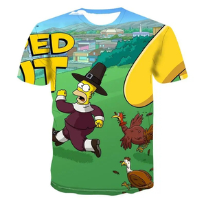 Camiseta de Hombre Oversize con Estampado 3D, Algodón Premium de Alto Gramaje, Diseño Gráfico Único, Ajuste Holgado, Manga Corta, Cuello Redondo, Estilo Urbano - Product Image 1