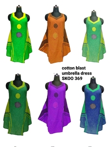 Robe parapluie en coton style Boho indien, tenue d'été multicolore pour dames, nouvelle collection - Product Image 3