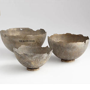 Bol de service alimentaire de cuisine en bois de teck, forme ronde, décoration de table, bol de service alimentaire de style nouveau, compétitif - Product Image 6