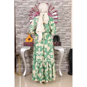 Robe décontractée à motifs avec détail ceinture - Product Image 5